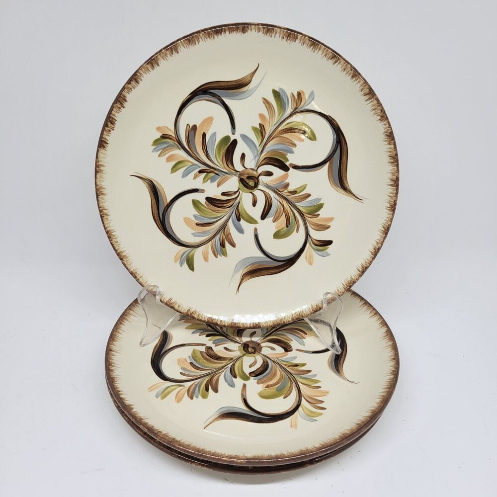 Gail Pittman Southern Living Home Alfresco Set Of 3 Botanical  Salad Plates